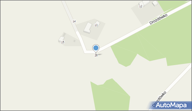 Drozdówko, Drozdówko, 16, mapa Drozdówko