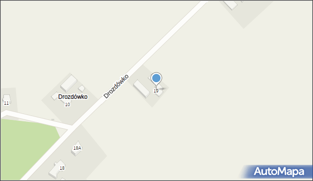 Drozdówko, Drozdówko, 19, mapa Drozdówko