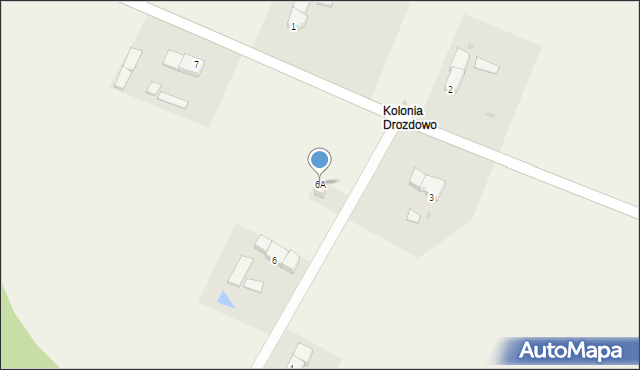 Drozdówko, Drozdówko, 6A, mapa Drozdówko
