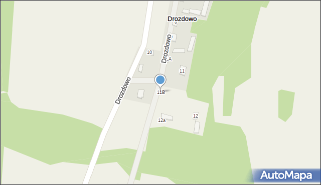 Drozdowo, Drozdowo, 11B, mapa Drozdowo