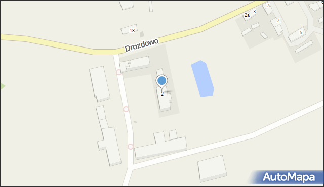Drozdowo, Drozdowo, 2, mapa Drozdowo