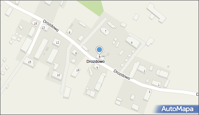 Drozdowo, Drozdowo, 6, mapa Drozdowo