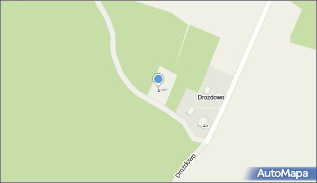 Drozdowo, Drozdowo, 4, mapa Drozdowo