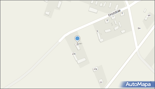 Drożdżak, Drożdżak, 10, mapa Drożdżak