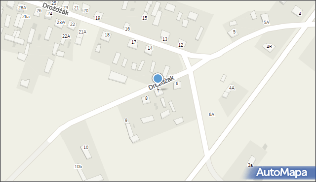 Drożdżak, Drożdżak, 7, mapa Drożdżak