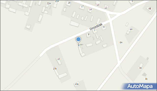 Drożdżak, Drożdżak, 9, mapa Drożdżak
