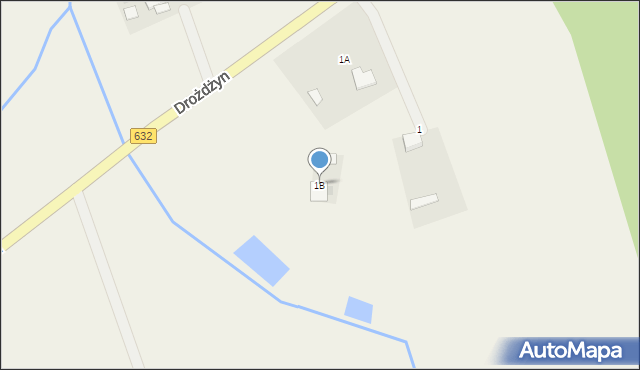 Drożdżyn, Drożdżyn, 1B, mapa Drożdżyn
