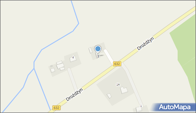 Drożdżyn, Drożdżyn, 3, mapa Drożdżyn