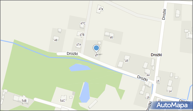 Drożki, Drożki, 47, mapa Drożki