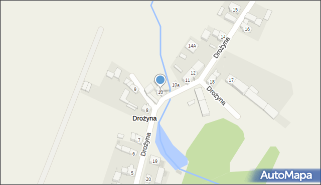 Drożyna, Drożyna, 10, mapa Drożyna