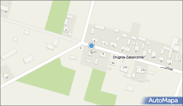 Drugnia, Drugnia-Zakarczmie, 7a, mapa Drugnia