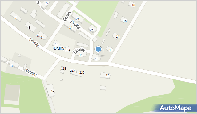 Drulity, Drulity, 12/2, mapa Drulity