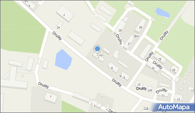 Drulity, Drulity, 7/3, mapa Drulity