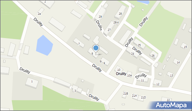 Drulity, Drulity, 8/2, mapa Drulity