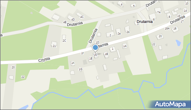 Drutarnia, Drutarnia, 1C, mapa Drutarnia