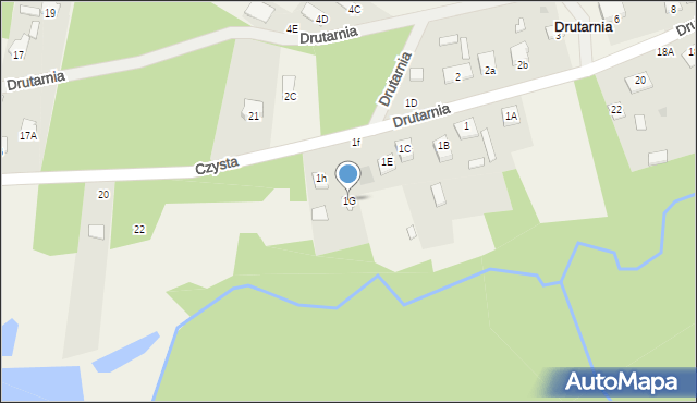 Drutarnia, Drutarnia, 1G, mapa Drutarnia