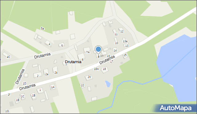 Drutarnia, Drutarnia, 8, mapa Drutarnia