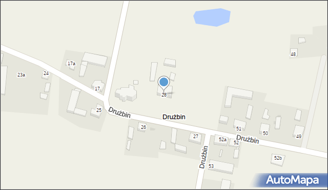 Drużbin, Drużbin, 28, mapa Drużbin