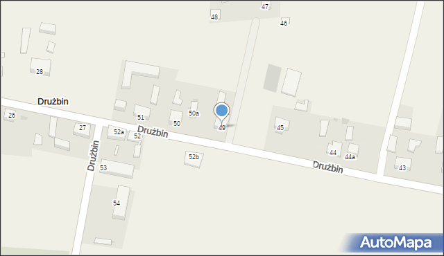 Drużbin, Drużbin, 49, mapa Drużbin