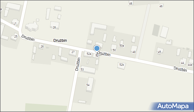 Drużbin, Drużbin, 52, mapa Drużbin