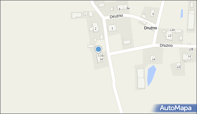 Drużno, Drużno, 1b, mapa Drużno