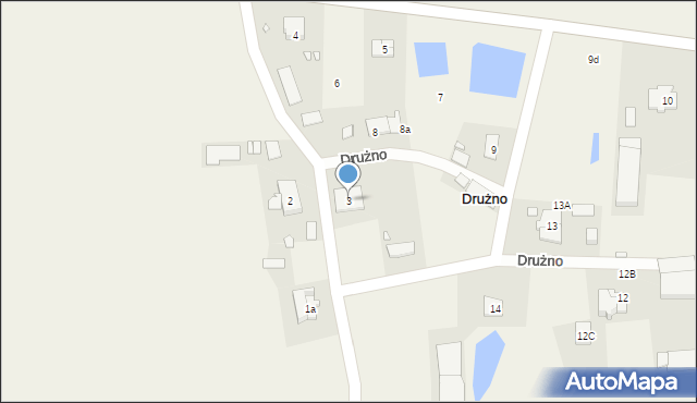 Drużno, Drużno, 3, mapa Drużno