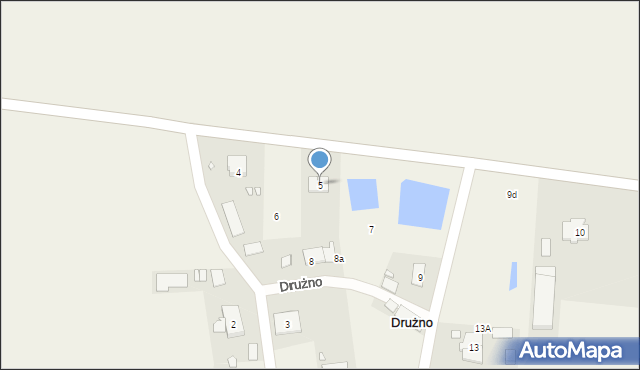Drużno, Drużno, 5, mapa Drużno