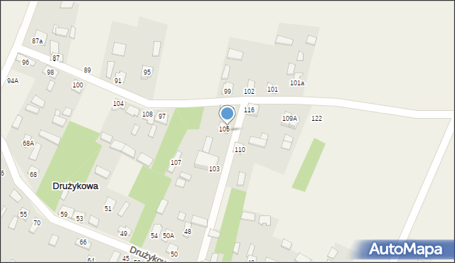 Drużykowa, Drużykowa, 41, mapa Drużykowa
