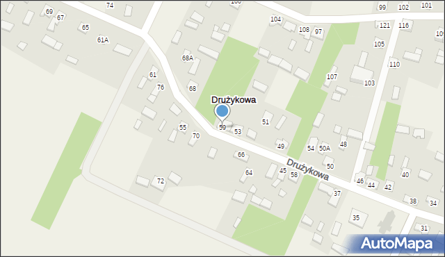 Drużykowa, Drużykowa, 59, mapa Drużykowa