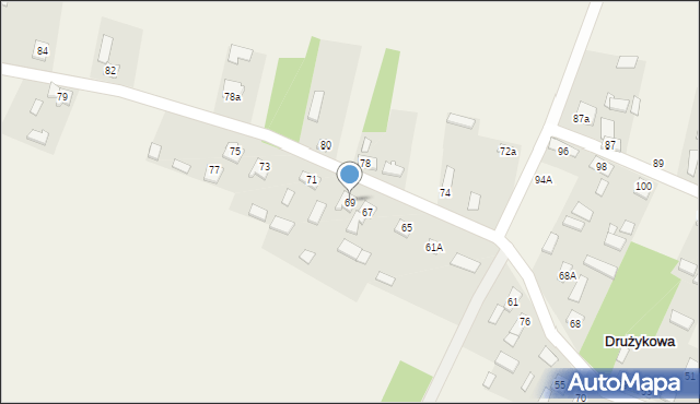 Drużykowa, Drużykowa, 69, mapa Drużykowa