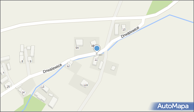 Drwalewice, Drwalewice, 11A, mapa Drwalewice