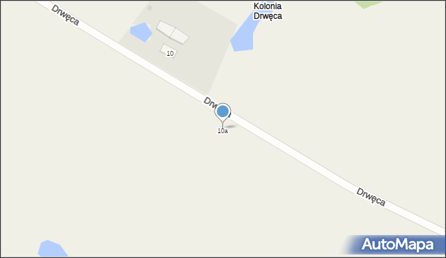 Drwęca, Drwęca, 10a, mapa Drwęca