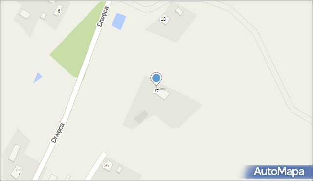 Drwęca, Drwęca, 17, mapa Drwęca