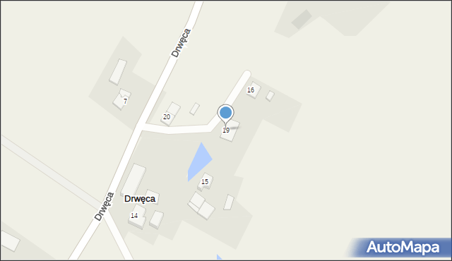 Drwęca, Drwęca, 19, mapa Drwęca
