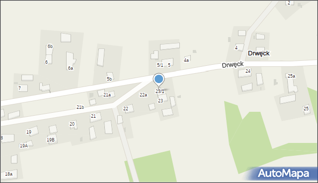 Drwęck, Drwęck, 23a, mapa Drwęck