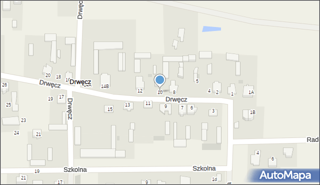 Drwęcz, Drwęcz, 10, mapa Drwęcz