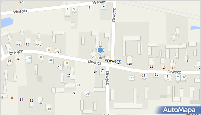 Drwęcz, Drwęcz, 18, mapa Drwęcz