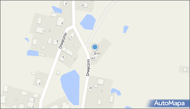 Drwęczno, Drwęczno, 14/1, mapa Drwęczno