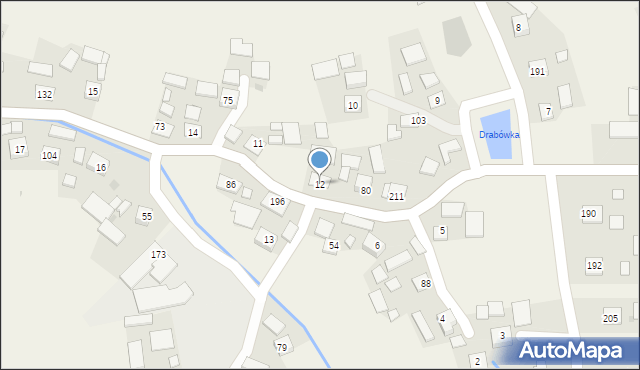 Drwinia, Drwinia, 12, mapa Drwinia