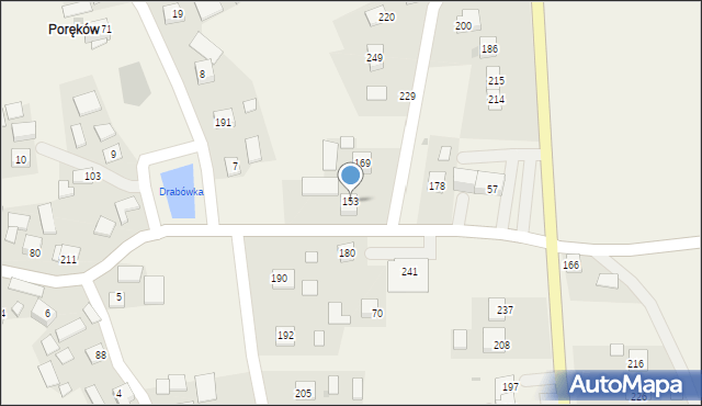 Drwinia, Drwinia, 153, mapa Drwinia