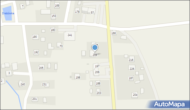 Drwinia, Drwinia, 208, mapa Drwinia