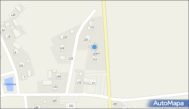 Drwinia, Drwinia, 215, mapa Drwinia
