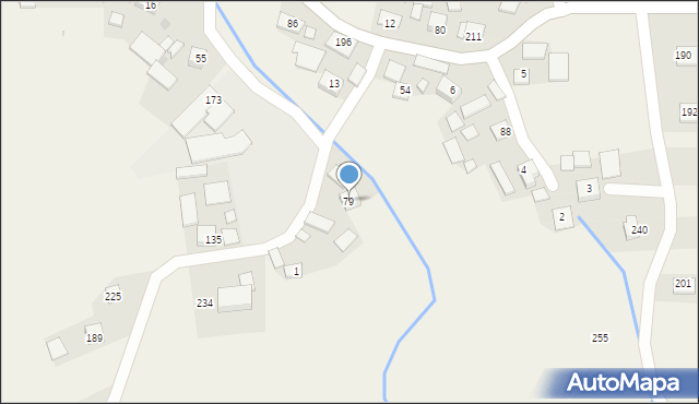 Drwinia, Drwinia, 79, mapa Drwinia