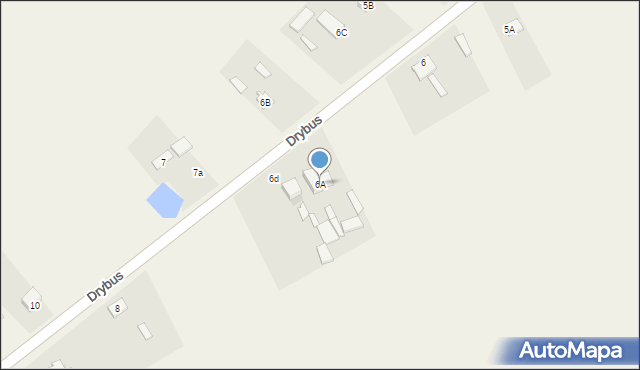 Drybus, Drybus, 6A, mapa Drybus