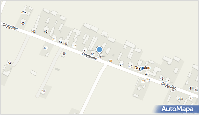 Drygulec, Drygulec, 49, mapa Drygulec