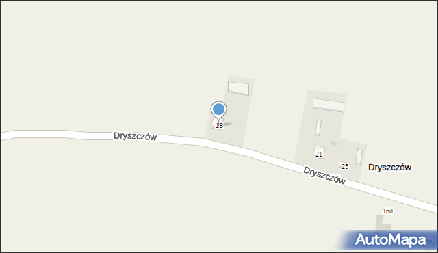 Dryszczów, Dryszczów, 18, mapa Dryszczów