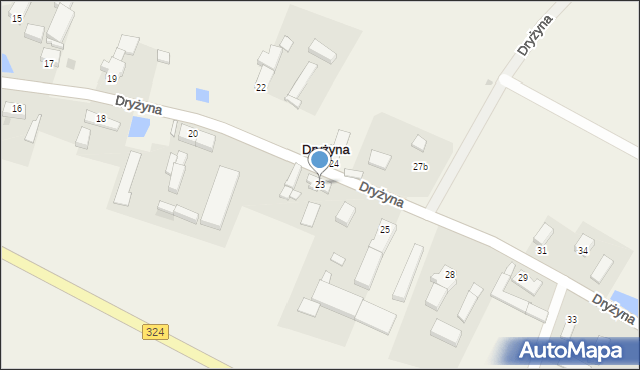 Dryżyna, Dryżyna, 23, mapa Dryżyna