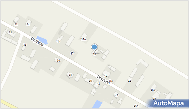 Dryżyna, Dryżyna, 39, mapa Dryżyna