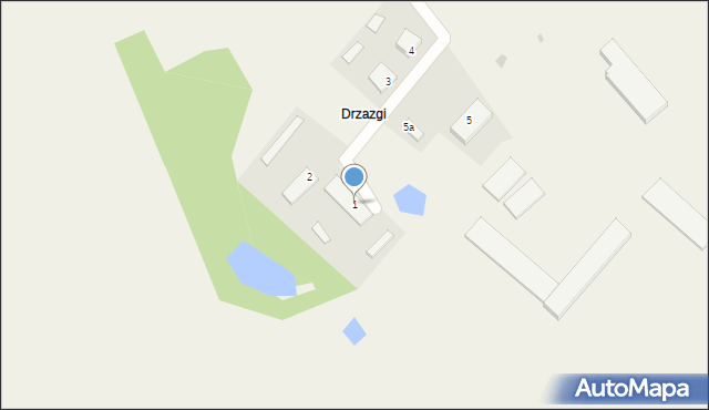 Drzazgi, Drzazgi, 1, mapa Drzazgi