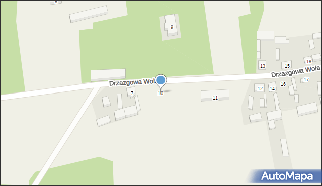 Drzazgowa Wola, Drzazgowa Wola, 10, mapa Drzazgowa Wola